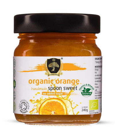 Organic Orange Spoon Sweet PRESERVE 240g no added sugar