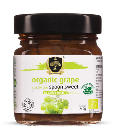 Organic Grape Spoon Sweet Preserve 240g no added sugar