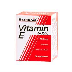 Vitamin E 600iu Natural Capsule 30&