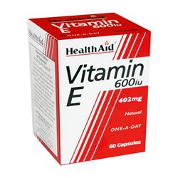 Vitamin E 600iu Natural Capsules 60&