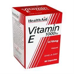 Vitamin E 1000iu Natural Capsules 60&