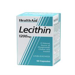 Lecithin 1200mg (unbleached) Capsules 50&