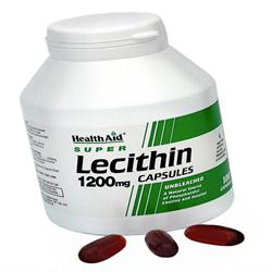 Lecithin 1200mg (unbleached) Capsules 100&