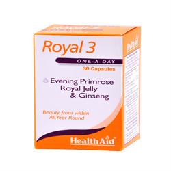 Royal 3 (Royal Jelly + E.P.O. + Korean Ginseng) Capsules 30&