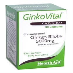 Ginko Vital Gingko Biloba 5000mg - 30 Capsules