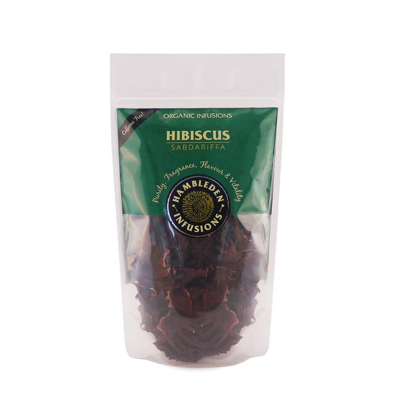 Hambleden Herbs Organic Hibiscus loose leaf tea 50g