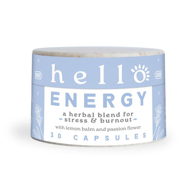 Hello Energy natural calm & energy herbal 400mg 30 caps
