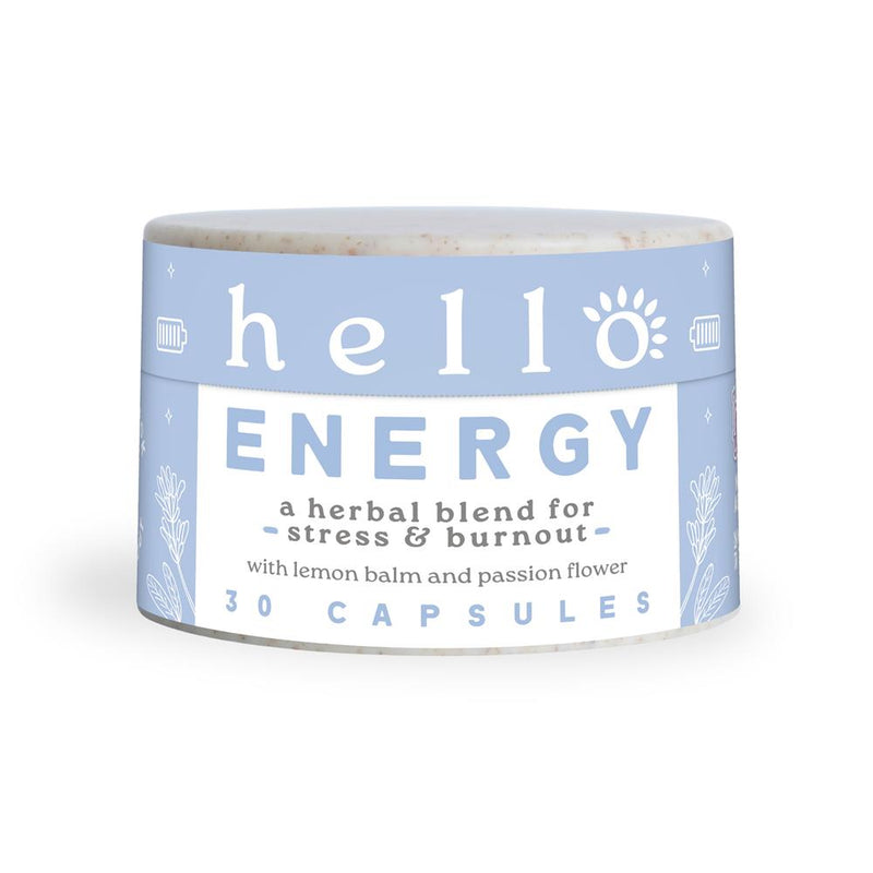 Hello Energy natural calm & energy herbal 400mg 30 caps
