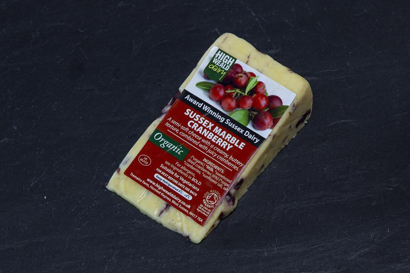 Organic Sussex Marble with Cranberry 150g