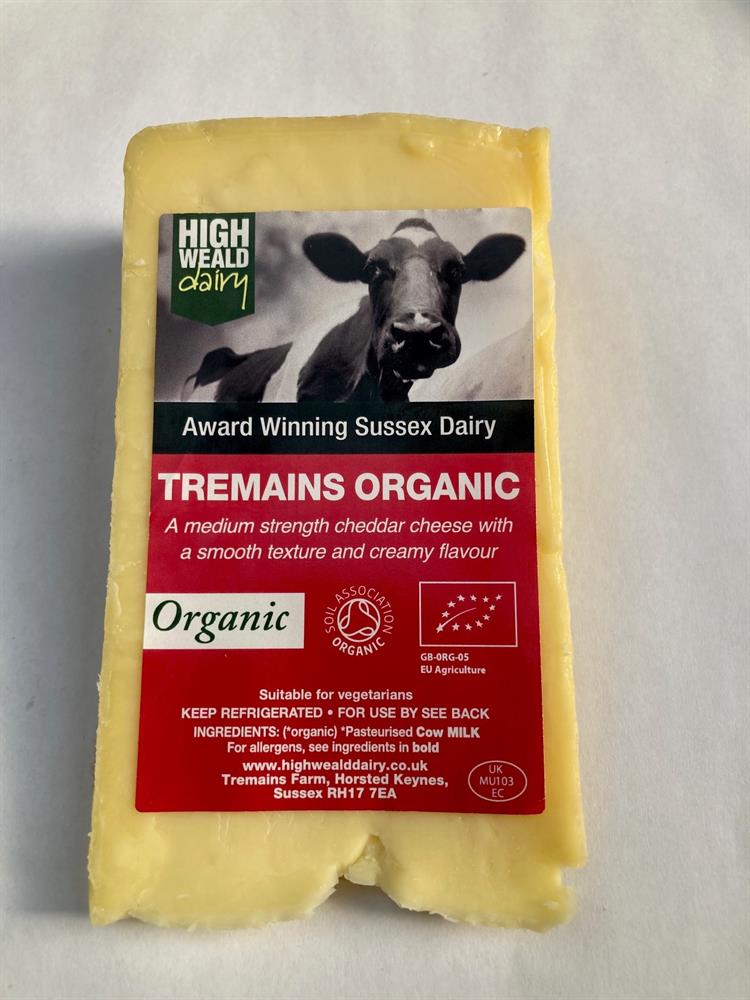 Organic Tremains Cheddar Cheese 150g