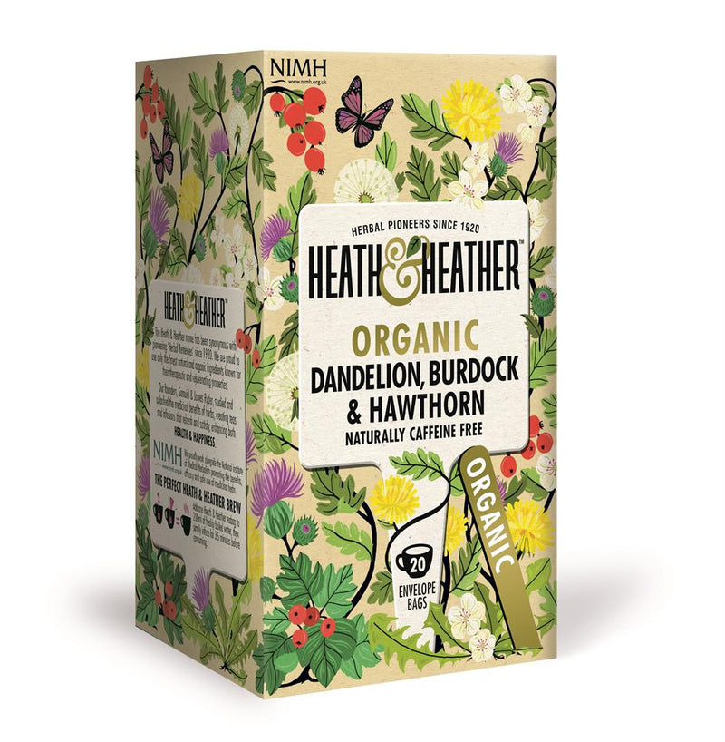 Organic Dandelion Burdock & Hawthorn 20 Bag