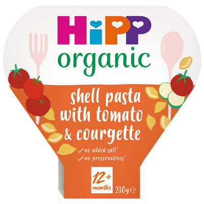 HiPP  Shell Pasta with Tomato & Courgette Tray 1-3Yrs 230g