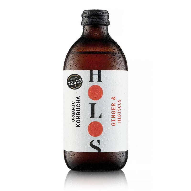 Organic Ginger & Hibiscus Kombucha 330ml