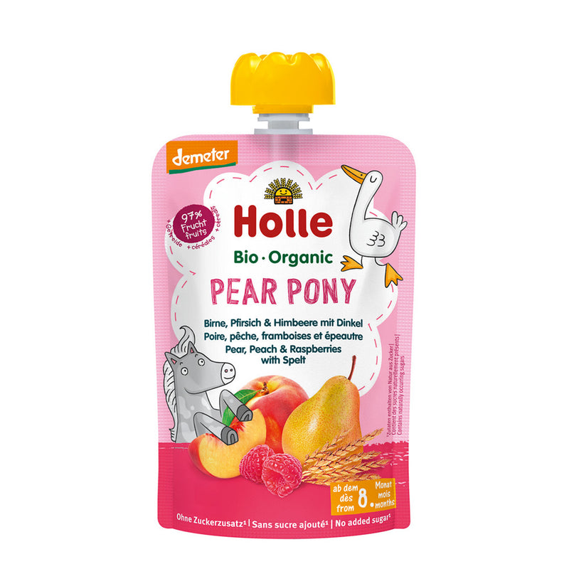 Holle Organic Baby Food Pouch - Pear Pony 100g