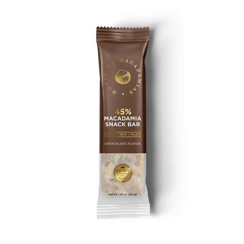 Organic Macadamia Snack Bar Chocolate 40g