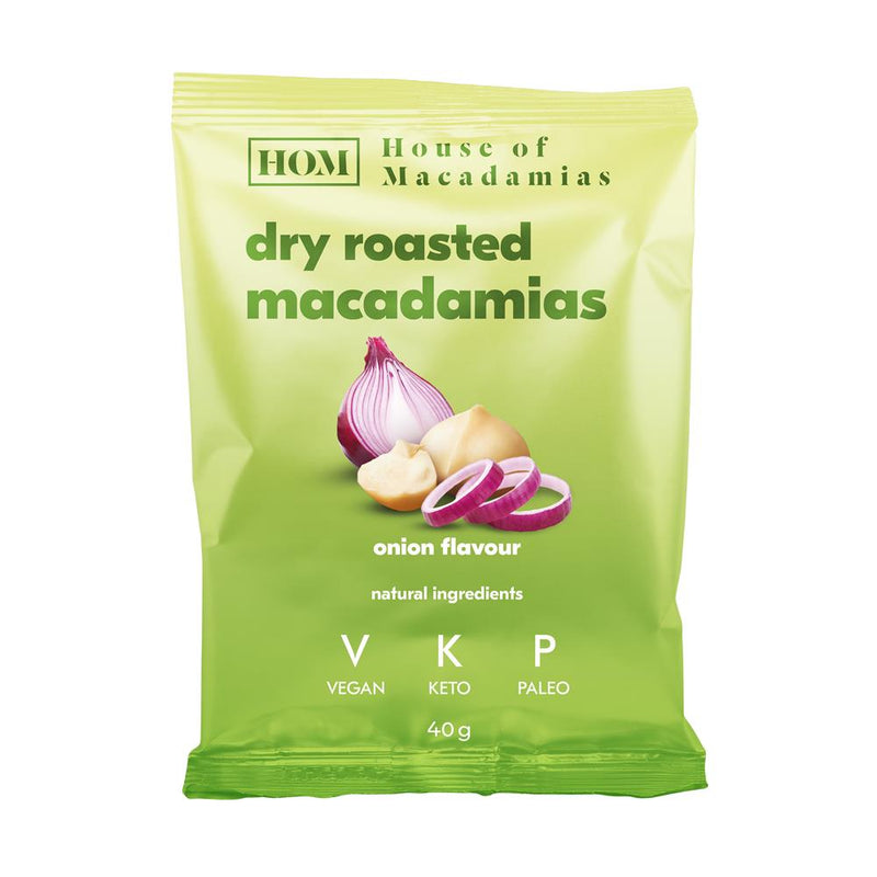 House of Macadamias  Dry Roasted Nuts Onion 40g