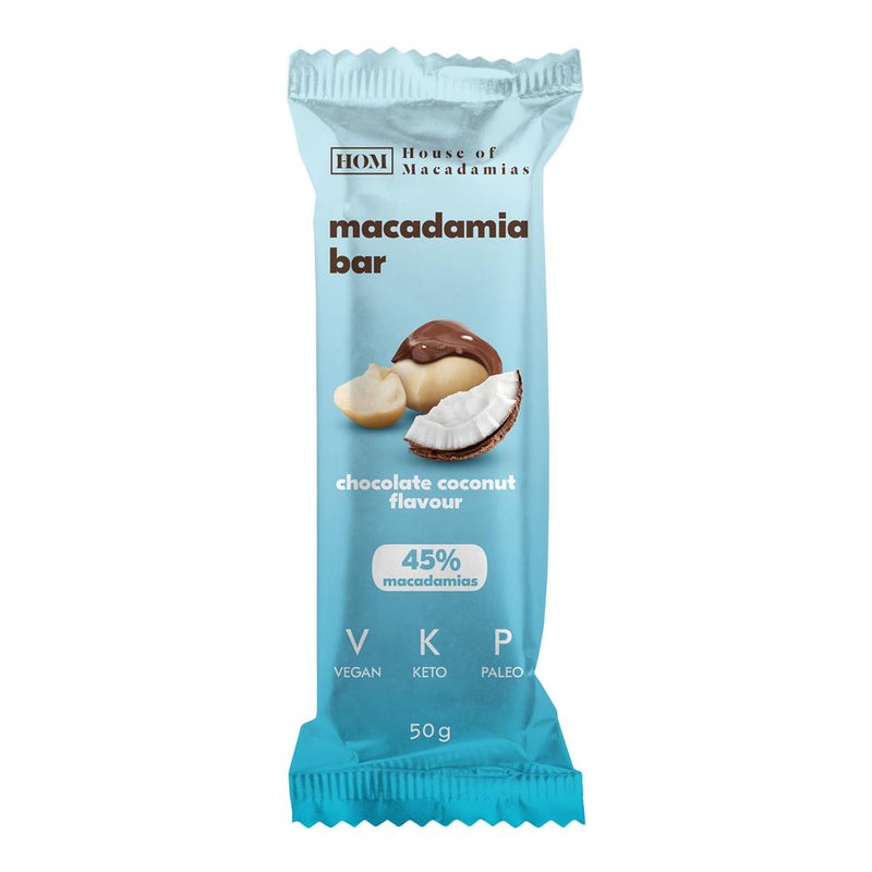 House of Macadamias Bar Chocolate Coconut 50g