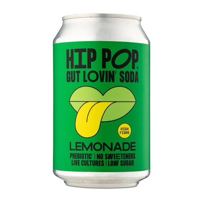 Hip Pop Gut Lovin' Soda Lemonade 330 ml (case of 12 cans)