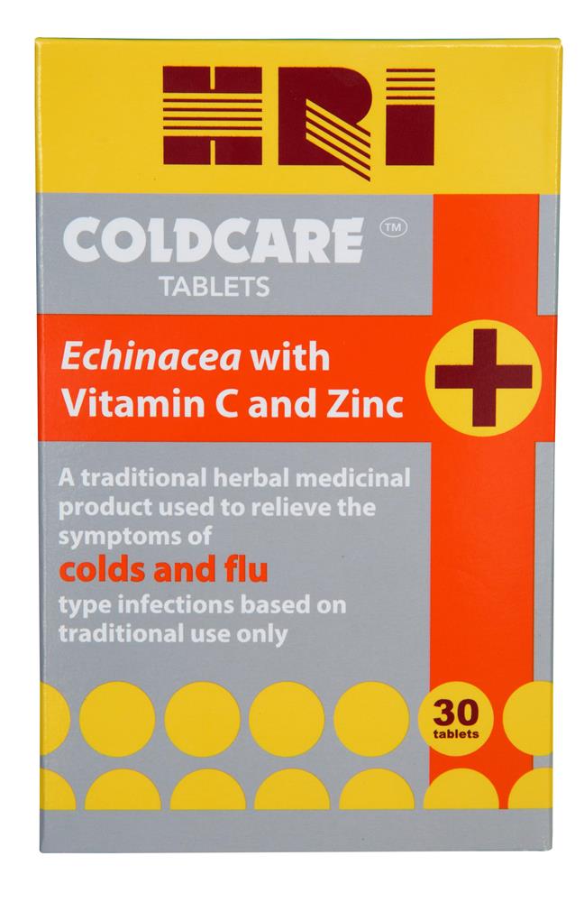 HRI Coldcare tablets 30s: Echinacea with Vitamin C and Zinc