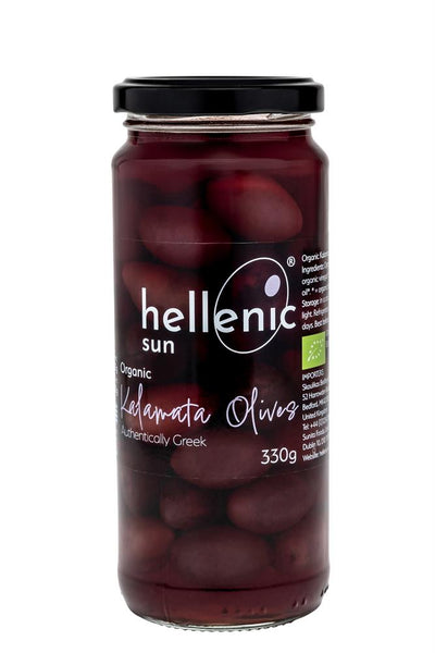 Hellenic Sun Organic Kalamata Olives 330g