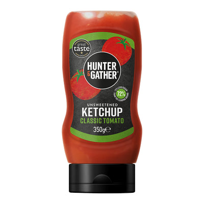 Hunter & Gather Unsweetened Tomato Ketchup Squeezy 350g