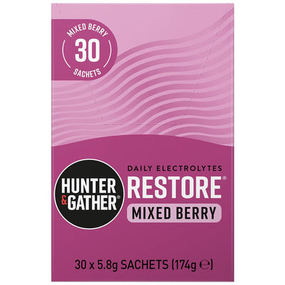 Restore Mixed Berries Electrolyte Sachets 30 x 5.8g per pack