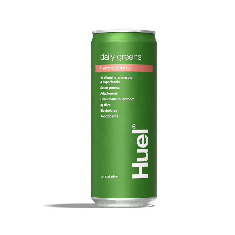 Huel Daily Greens RTD - Peach & Hibiscus. 330ml
