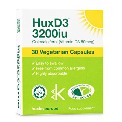 Huxley Europe HuxD3 Vitamin D3 3200iu 30 caps