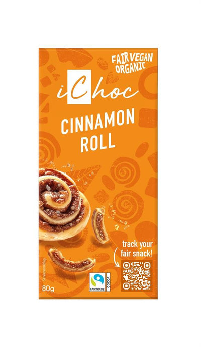 Cinnamon Roll Chocolate Organic Vegan 80g