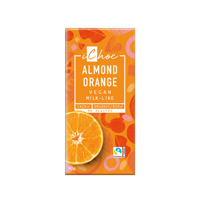 Almond Orange Chocolate Vegan Organic 80g