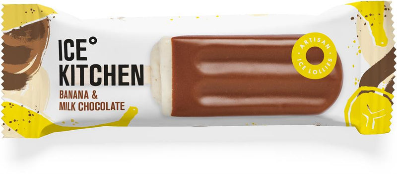 Banana and Milk Chocolate Ice Lolly 90g