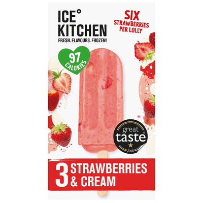 Strawberries & Cream Multipack - 3 x 75g Lollies