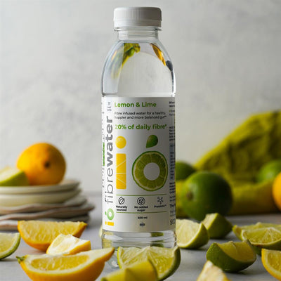 io fibrewater Lemon & Lime 500 ml - prebiotic fibre water still