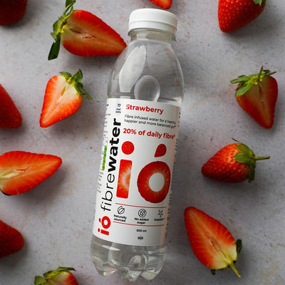 io fibrewater Strawberry 500 ml - prebiotic fibre water still