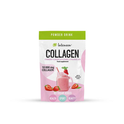 Strawberry-Flavour Collagen Sachet Vitamin C and Hyaluronic Acid