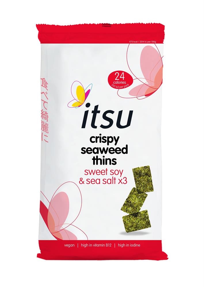 Sweet Soy & Sea Salt Seaweed Thins Multipack 3x5g