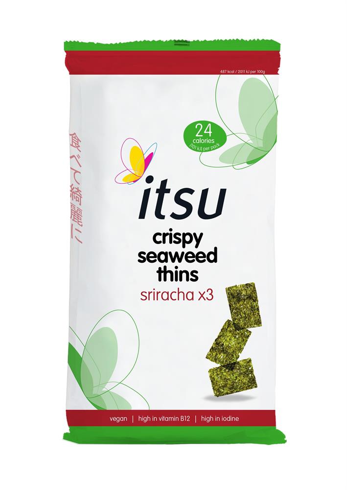 Sriracha Crispy Seaweed Thins Multipack 3x5g