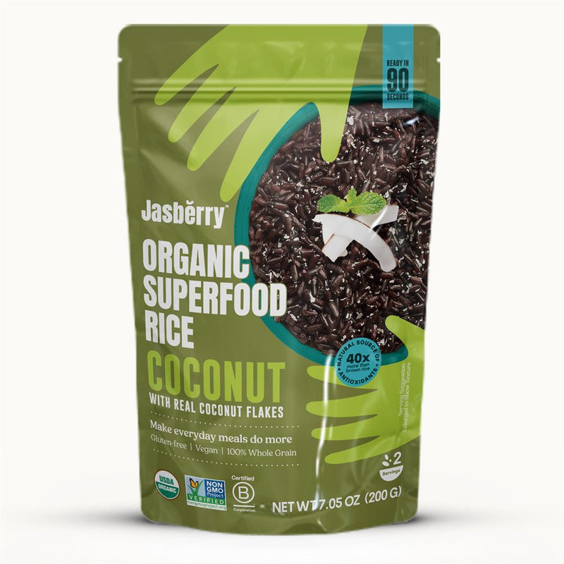 Jasberry Organic Superfood Rice & Coconut 200g (Ready to Eat)