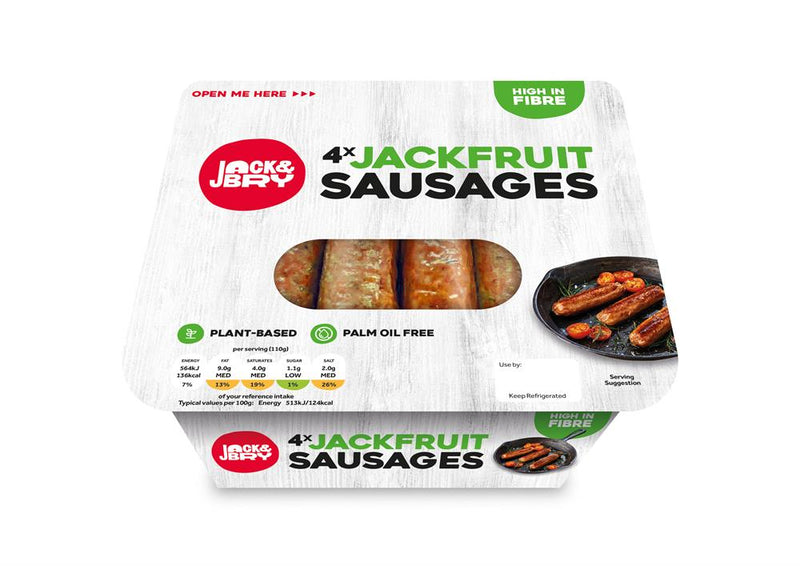 Jackfruit Sausages 4 x 55g