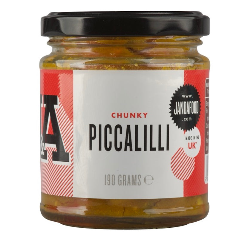 J&A Chunky Piccalilli - no onion or garlic 190g