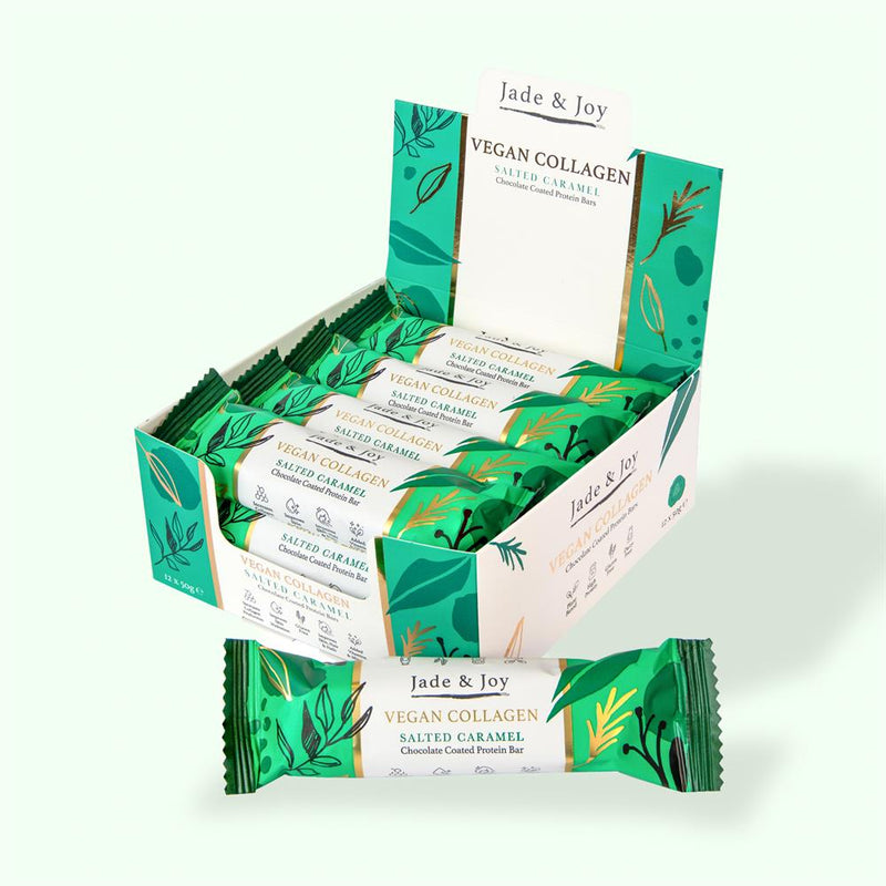 Jade & Joy Vegan Collagen Salted Caramel Protein Bar 50g