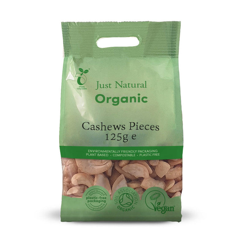 Organic Cashews Pieces 125g