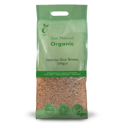 Organic Jasmine Rice Brown 500g