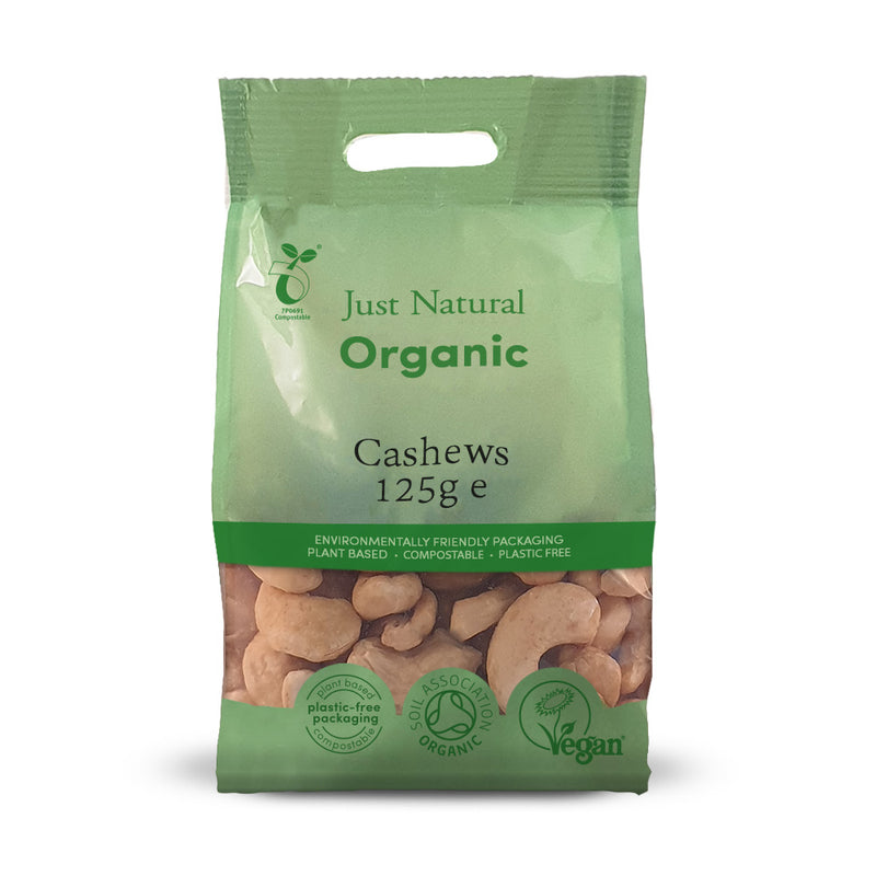 Organic Cashews Whole 125g