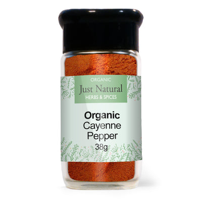 Organic Cayenne Pepper (Glass Jar) 45g