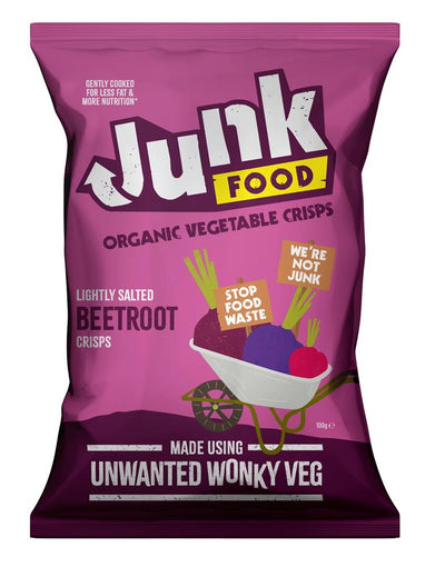 Junk Food Organic Beetroot Crisps 100g