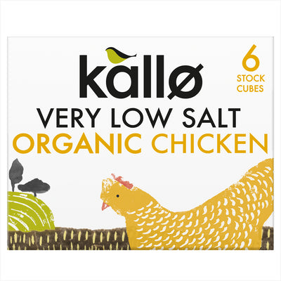 Kallo Organic Chicken Stock Cubes Very Low Salt 48g