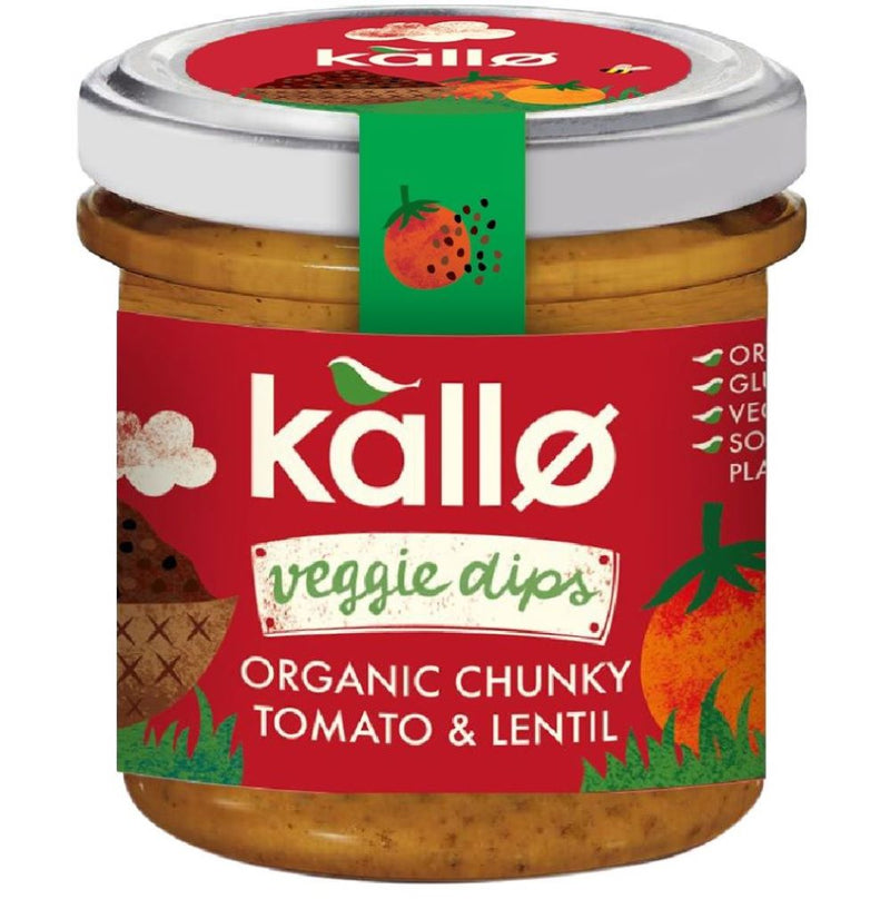 Organic Chunky Tomato & Lentil Dip 140g