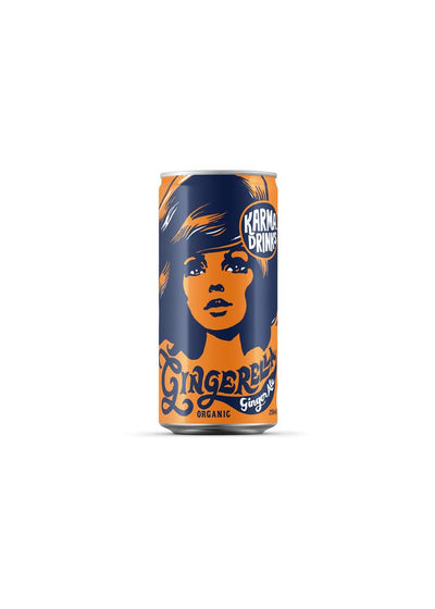 Gingerella Ginger Ale 250ml Can Organic Fairtrade