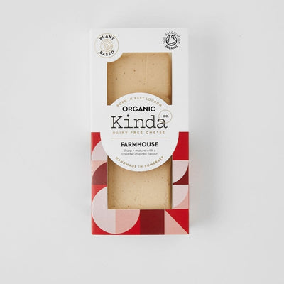 Kinda Co Organic Farmhouse Vegan Cheese Block 120g